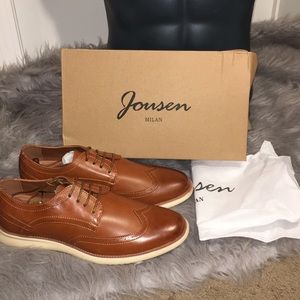 NWT Jousen Milan brown leather loafers